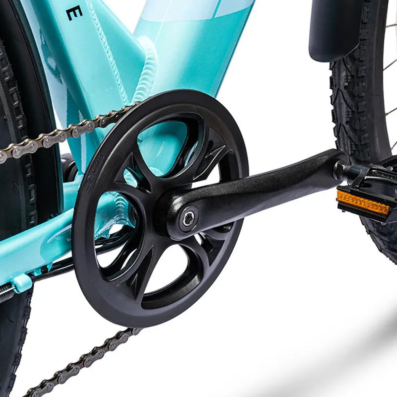 Ampere Deluxe Step Through 700c Wheel Electric Bike Blue-3